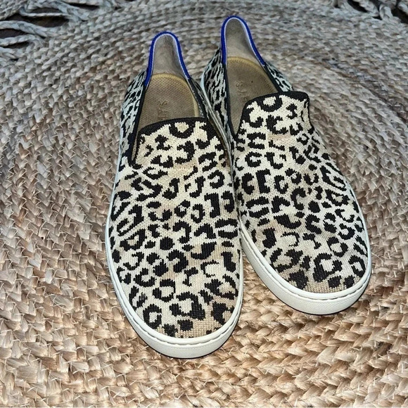 ROTHYS The Original Slip On Sneaker Desert Cat Leopard Print Limited Edition 9.5 - Picture 7 of 8